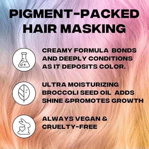Good Dye Young DYEposit Pink Color Depositing Hair Mask 4oz, Vegan Hair Treatment