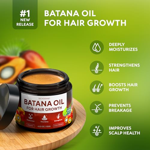 Batana Oil for Hair Growth - 100% Raw & Organic 4.23 oz