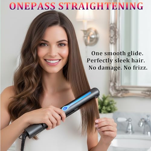 NITION Ceramic Tourmaline Hair Straightener with LCD Display