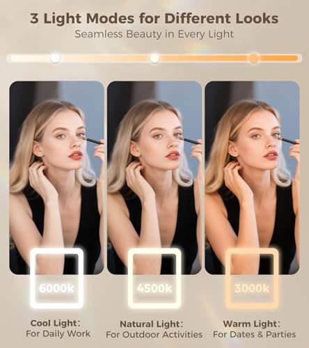 Saliwa Lighted Makeup Mirror with 5X Magnification & Dimming