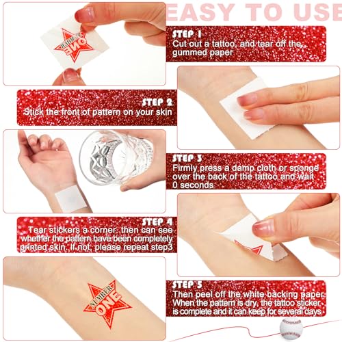 Landhoow 240 Pc Glitter Temporary Tattoos - Religious Faith Design