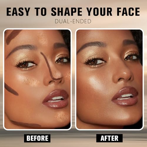 Dual-Ended Contour & Highlight Stick - Waterproof Cream Makeup