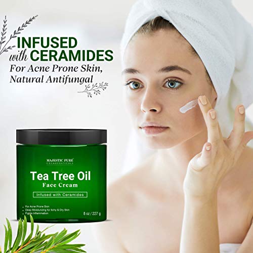 MAJESTIC PURE Tea Tree Body Wash and Tea Tree Face Cream Bundle