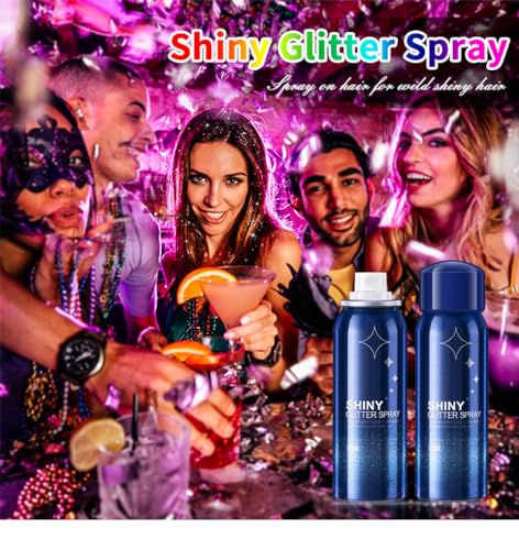 Body Glitter Spray - 2 Pcs Festival & Party Shimmer Makeup