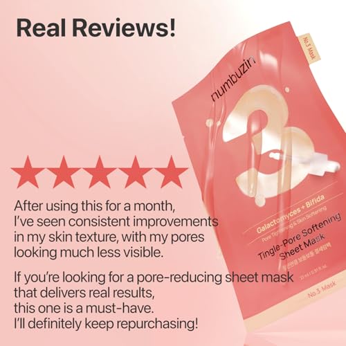 numbuzin No.3 Pore Minimizing Sheet Mask | 5 Pack