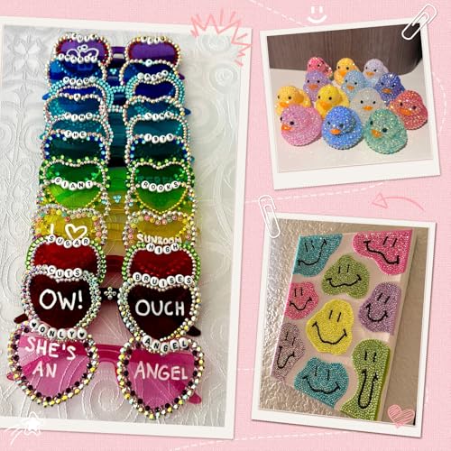 Zefy 40 Colors 4mm Resin Rhinestones 19000 Pcs Bedazzling Kit