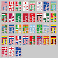 World Flag Temporary Tattoos - 35 Sheets Waterproof Stickers