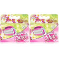 Dorco Shai 6 Blade Razor Cartridges Only - 4 Cartridges, Premium Precision Blades for a Smooth Shave, Compatible with Shai Razors, Ideal for Daily Grooming and Travel (Pack of 2)