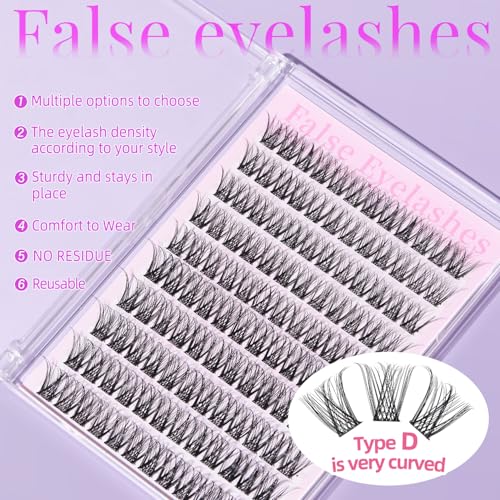 Self Adhesive Eyelash Clusters - No Glue Press On Lashes