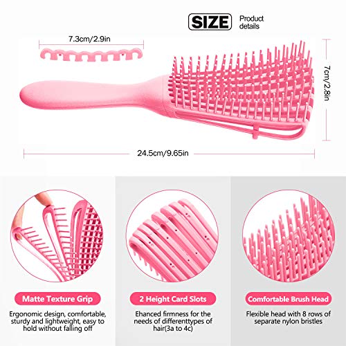 Detangling Brush for Curly & Kinky Hair 3a-4c