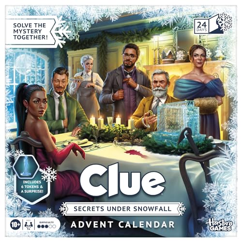Clue Advent Calendar: Secrets Under Snowfall - 24 Day Family Mystery Game