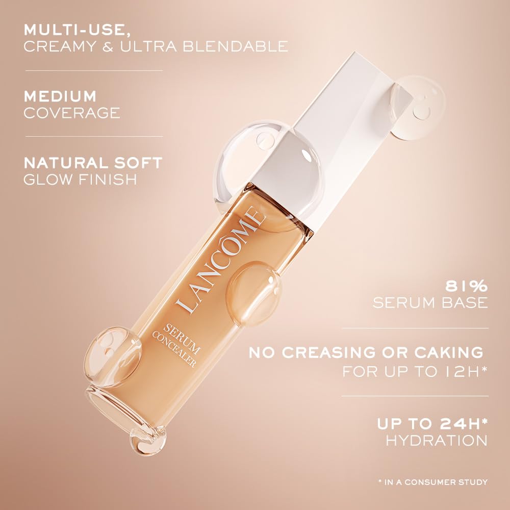 Lancôme Teint Idole Ultra Wear Care & Glow Serum Concealer - Medium Buildable Coverage & Natural Glow Finish - Up To 24H Hydration - 125W