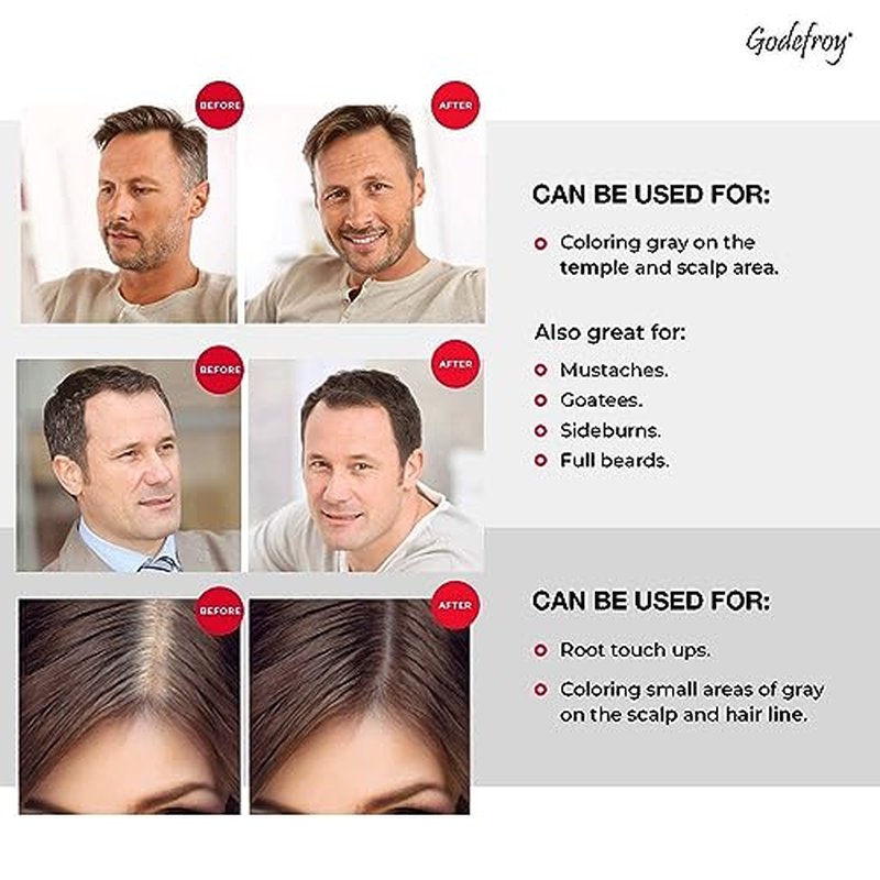 Godefroy Color Tint Kit - Medium Brown Hair Color for Touch-Ups