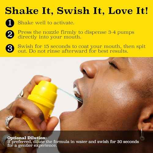 Twice Twice Oral Wellness Immunity Rinse - pH Balanced Mouthwash for Fresh Breath & Daily Oral Care, Alcohol-Free, Ultra Concentrated, Strong Mint Flavor, 3.4oz, 70 uses