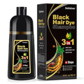 Black Hair Dye Shampoo for Gray Hair Coverage - 500ml