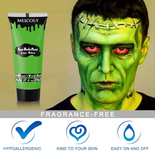 Light Green Face Paint 2.37oz - Professional SFX Makeup