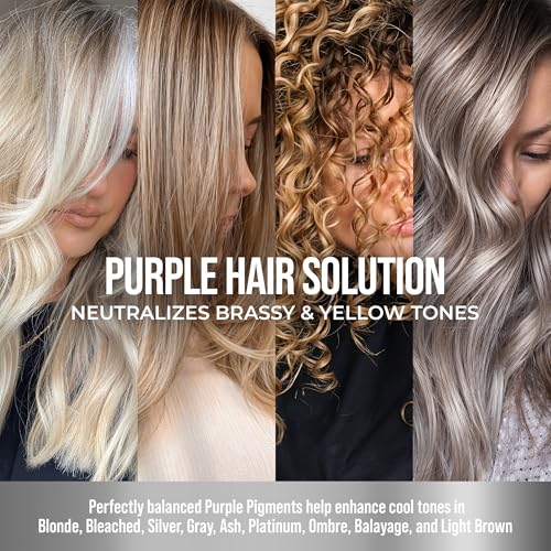 Purple Hair Mask for Blonde & Bleached Hair | 2-in-1 Keratin Toner