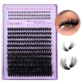 Yawamica Cluster Lash Extensions 315pcs DIY Kit with Bottom Lashes