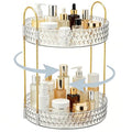 Slim 2-Tier Acrylic Cosmetic Organizer for Small Spaces