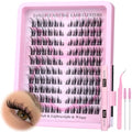 Lash Clusters Kit 120Pcs Fox Eye Wispy Eyelash Extensions