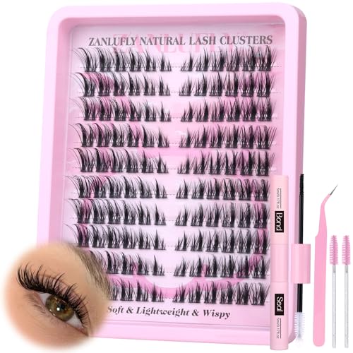 Lash Clusters Kit 120Pcs Fox Eye Wispy Eyelash Extensions