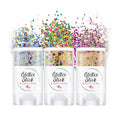 Holographic Glitter Gel for Face & Body – Waterproof Chunky Sparkles