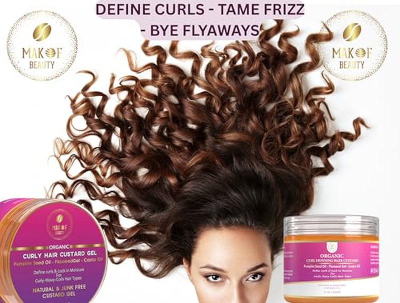 MAKOF BEAUTY Curl Defining Custard Gel - 12 fl oz