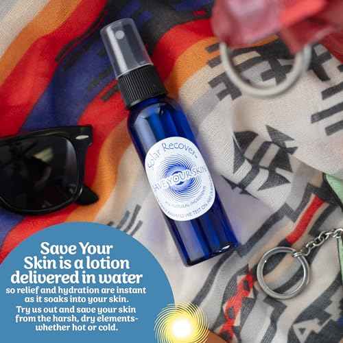 Solar Recover After Sun Moisturizing Spray Travel Size (2 Ounce) - Hydrating Facial & Body Mist - 2460 Sprays of Sunburn Relief With Vitamin E & Calendula