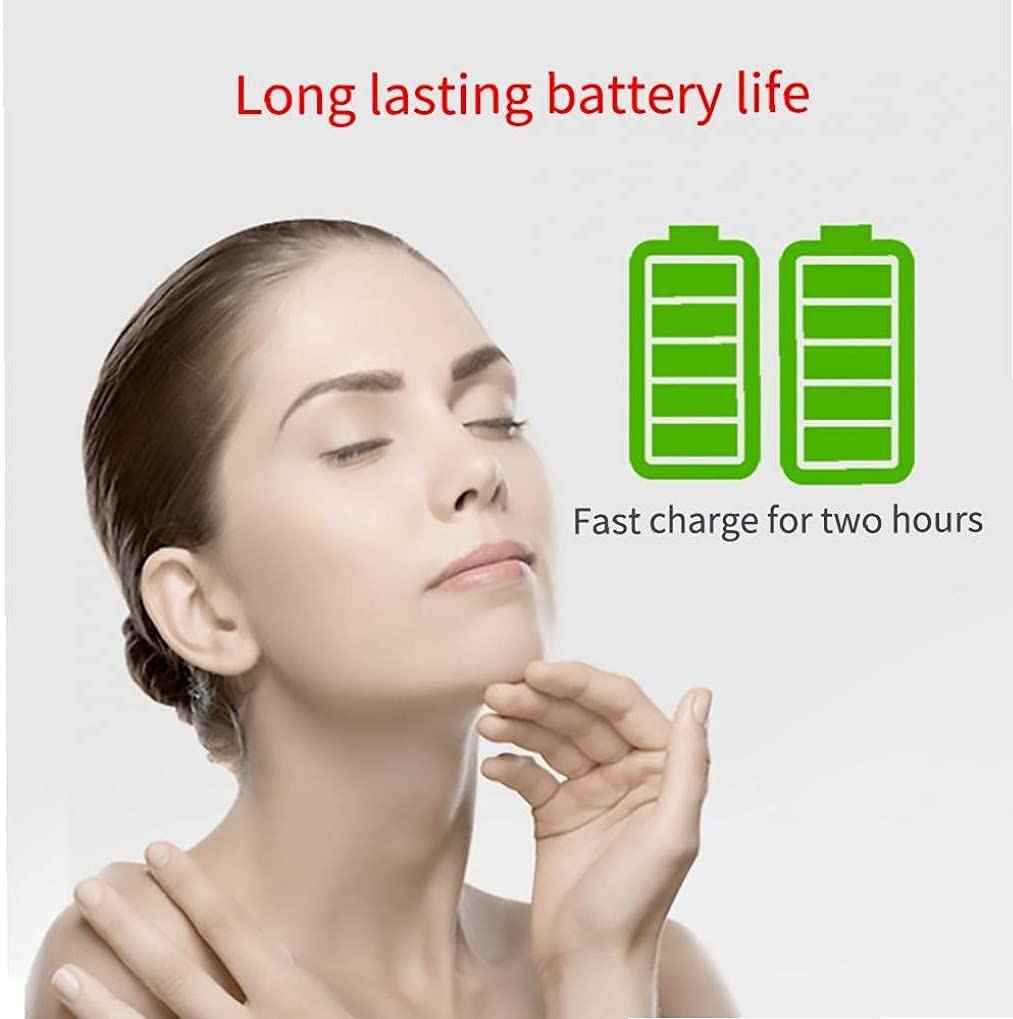 Electric Lady Shaver Bikini Trimmer Wet & Dry Rechargeable Cordless Painless Electric Razor for Women, LED Display Razor for Legs Underarms (Violet)