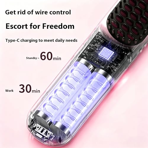 Go Brush Pro Cordless Straightening Brush for Short Hair