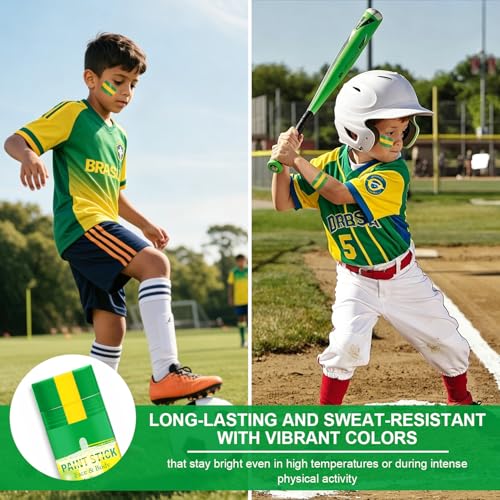 Sports Face Paint Stick - Patriotic Colors for Soccer & Baseball