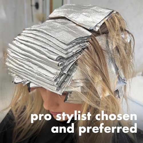 Colortrak 500 Pre-cut Silver Aluminum Foil Sheets Hair Coloring Dispenser