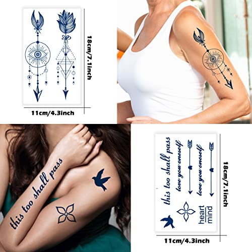 Semi Permanent Tattoo 6-Sheet Pack – 1-2 Weeks Long Lasting