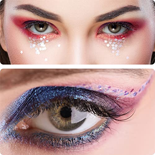 Face Jewels Rhinestone Stickers & Chunky Glitter Set