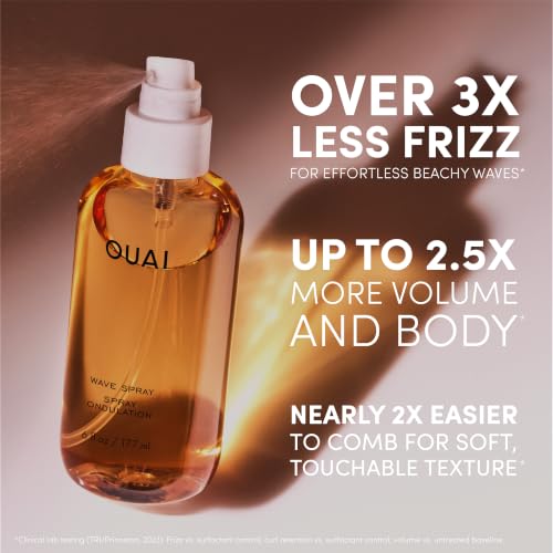 OUAI Travel Hair Texturizing Spray with Coconut Oil & Rice Protein - Adds Volume & Shine