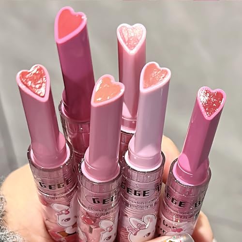 Jelly Lipstick Set 3 Colors Heart Shape Lip Gloss
