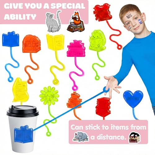 48 Pcs Book Reading Party Favors - Stick Hands & Tattoos