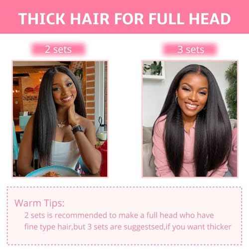 ShowJarlly Clip in Hair Extensions Real Human Hair 16 Inch Straight Clip Ins 8 Pcs Brazilian Remy Hair Extensions for Women #99J Burgundy