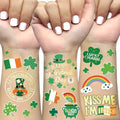 St Patrick's Day Temporary Tattoos - 54 Glitter Shamrock Designs