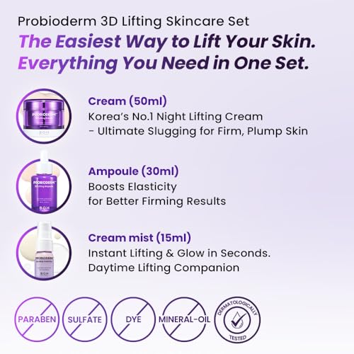 BIOHEAL BOH 3D Lifting Skincare Set - Night Cream, Serum & Mist