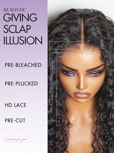 LUVME HAIR All-Day Comfort™ Water Wave 5X5 Deep Lace Front Wigs Human