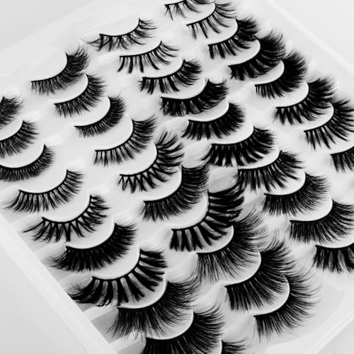 Path to Love 20 Styles False Eyelashes Set Natural Fluffy Wispy Flare for Beginners - Mixed Lash Strips