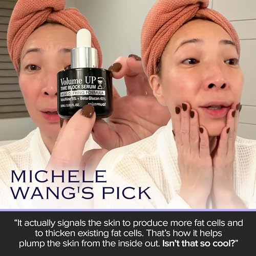 Mature Skin Night Routine| Brightening Balm-to-Oil Face Cleanser for Makeup Removal & Even Tone | 5% Volufiline Plumping Serum for Fine Lines, Un