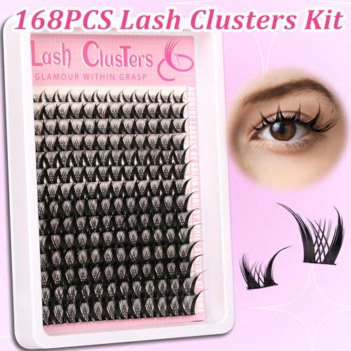 Volume Lash Clusters 8-16mm Natural Wispy C/D Curl