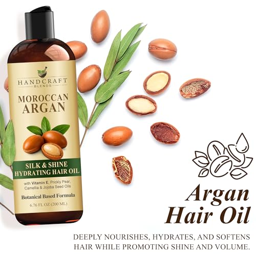 Moroccan Argan Oil for Hair - 6.76 oz Nourishing Hair Serum