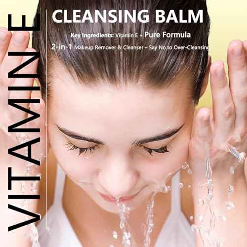 Vitamin E Cleansing Balm (3oz) ? Removes Waterproof Makeup & SPF, Hydrating, No Double Cleanse, Korean Oil-Based, Vegan, Travel-Friendly Tin with Magnetic Spatula, For All Skin Types