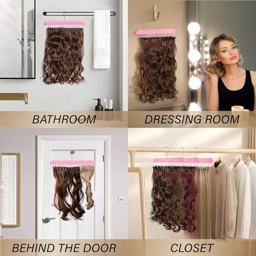 16-Tooth Hair Extension Holder Organizer Rack