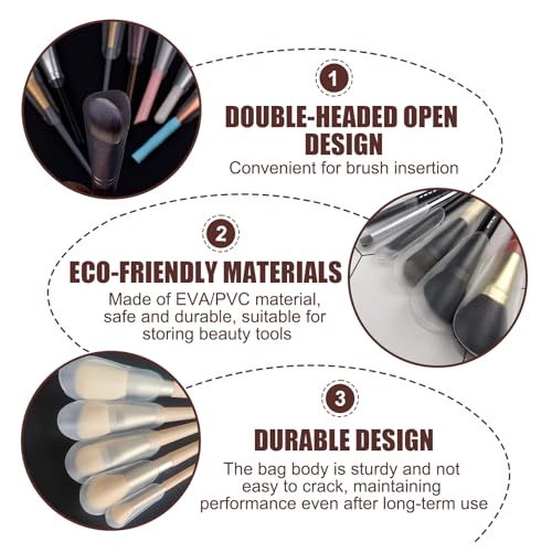 45Pcs Silicone Makeup Brush Covers - 9 Sizes