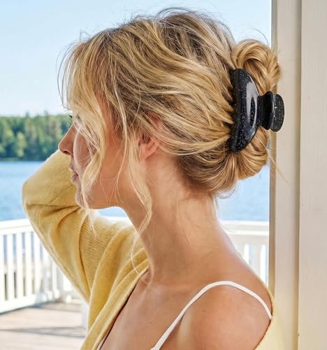 3 Pack Large 4.1 Inch Acrylic Hair Claw Clips for Women