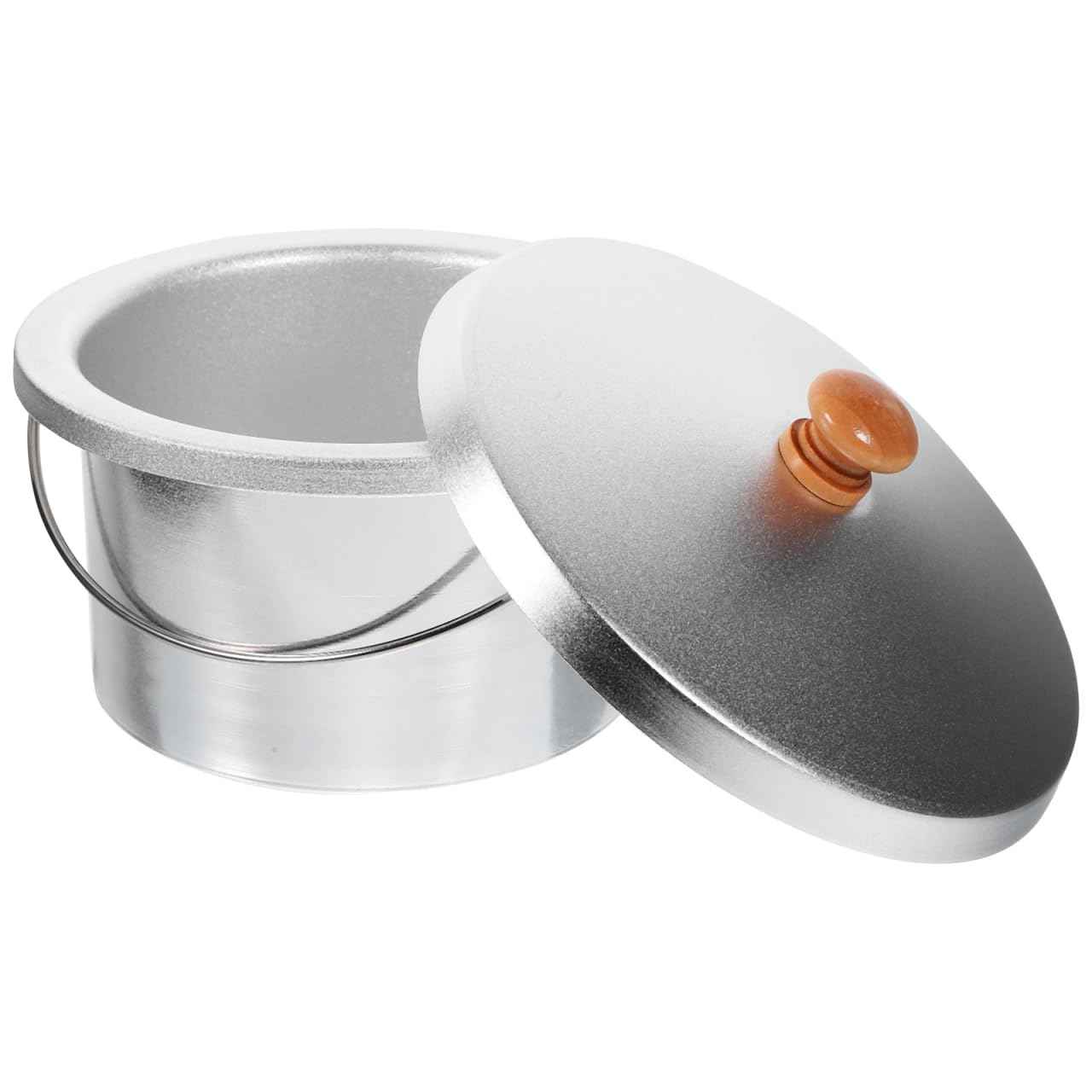 Garneck Metal Waxing Pot Liner with Lid: 600ml Waxing Warmer Replacement Inner Pot Hair Removal Machine Non-Stick Melting Bowl Insert